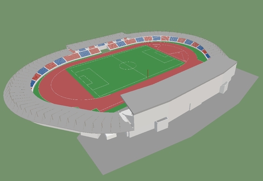 3D vizualizace staveb - Fotbalový stadion FC Viktoria Plzeň (normální)